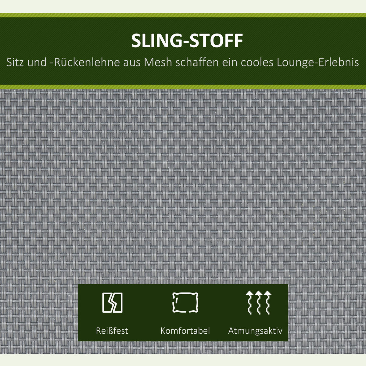 GARTENSCHAUKEL mit Verstellbarem Dach, mit Armlehne, Metall, Texteline, Dunkelgrau - Dunkelgrau, Kunststoff/Textil (240/170/195cm) - Outsunny