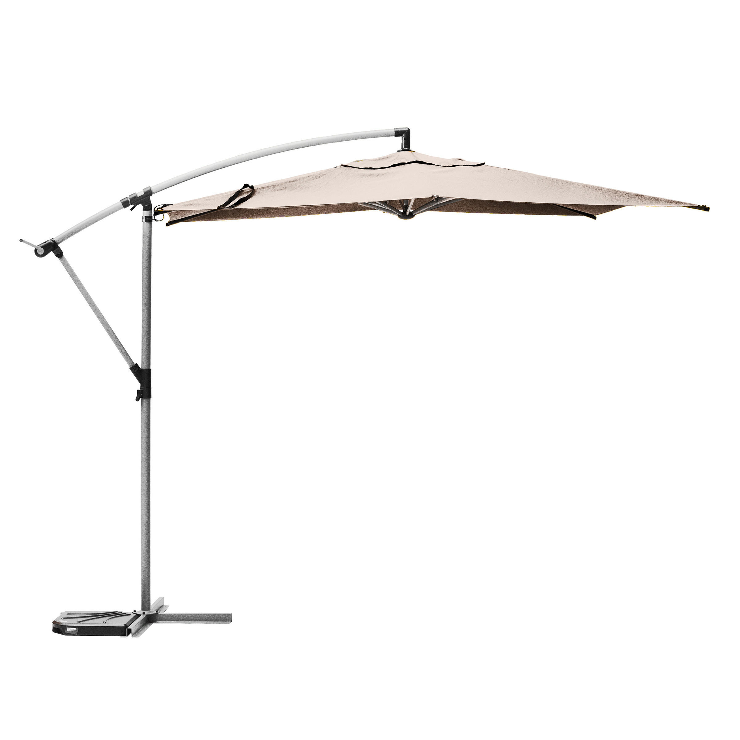 GARTENSCHIRM Manoa 300 cm - Beige, Metall (292/306cm)