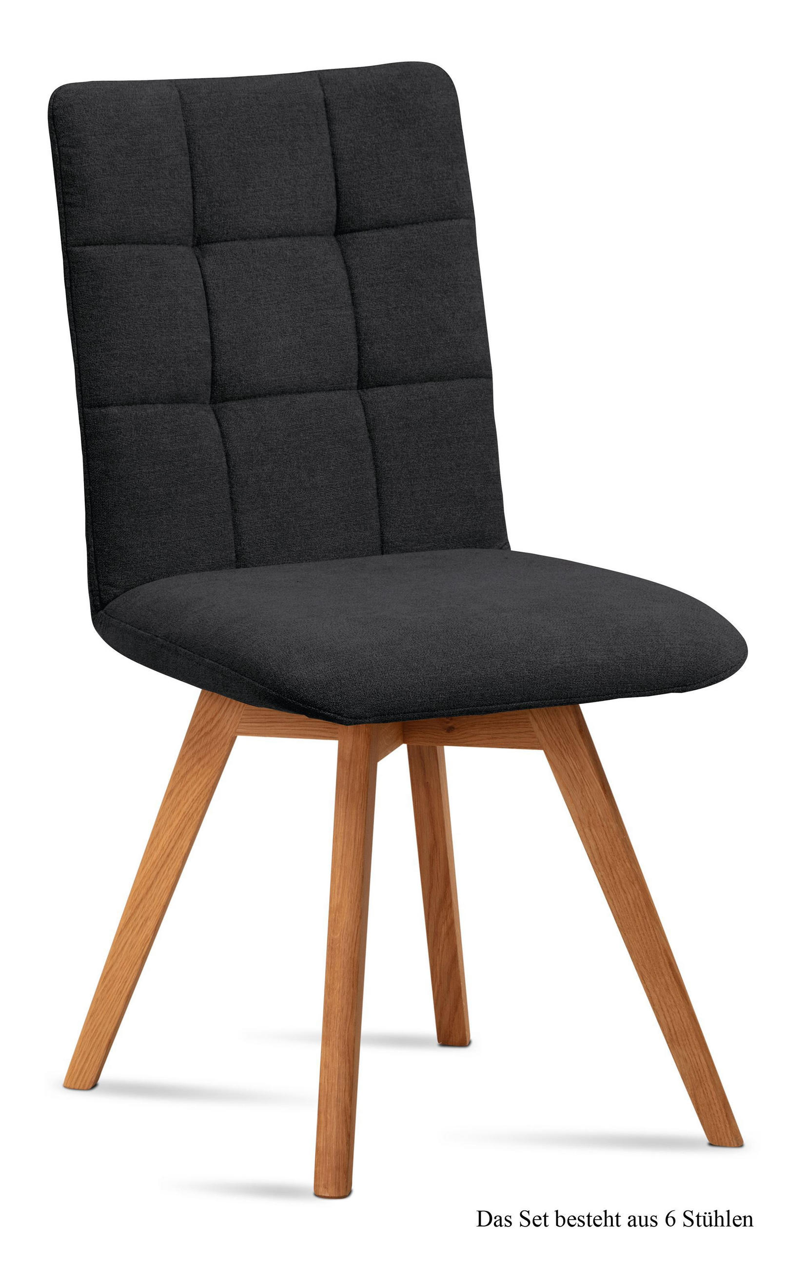 ESSZIMMERSTUHL (6er-Set) Dinny 47x91x60 Eiche geölt/Anthrazit - Eichefarben/Anthrazit, Kunststoff (60/91/47cm) - 58aufmkessel