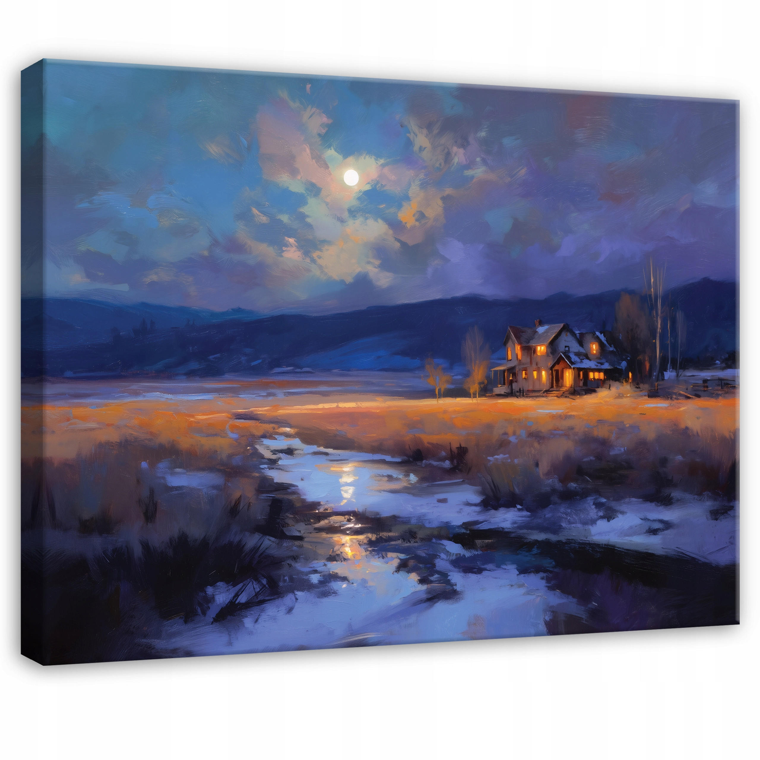 Wallarena OBRAZ na plátně Krajina Příroda Fialová 60x40 cm