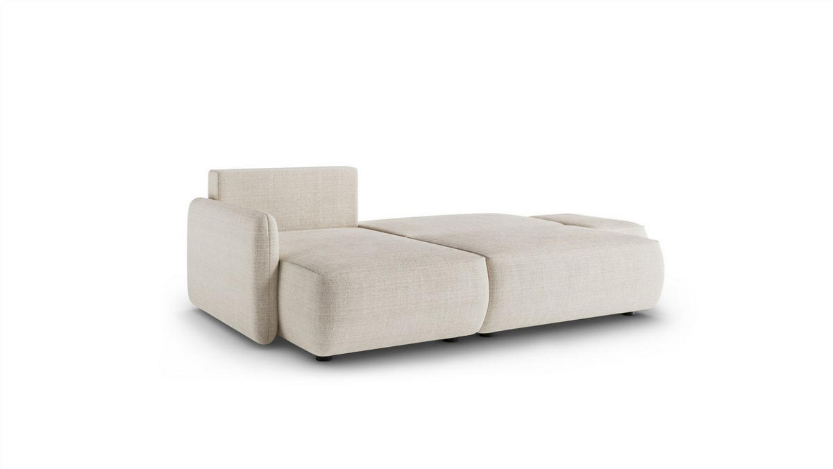 ECKSOFA Luka Mit Schlaffunktion - Beige, Holzwerkstoff/Textil (229/148cm) - Fun Möbel