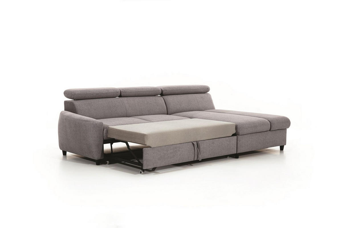 ECKSOFA Schlafsofa Anton Xs In Esito - Rosa, Holzwerkstoff/Textil (260/170cm) - Fun Möbel