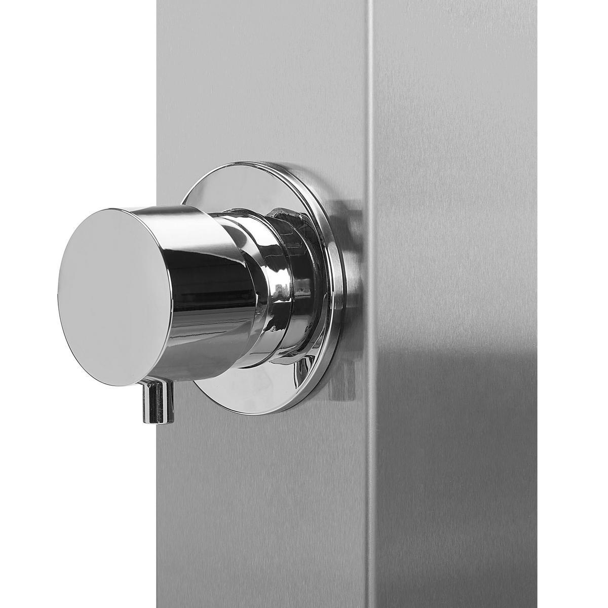 GARTENDUSCHE Silber Urzulai - Silberfarben, Metall (80/210/22cm) - Beliani