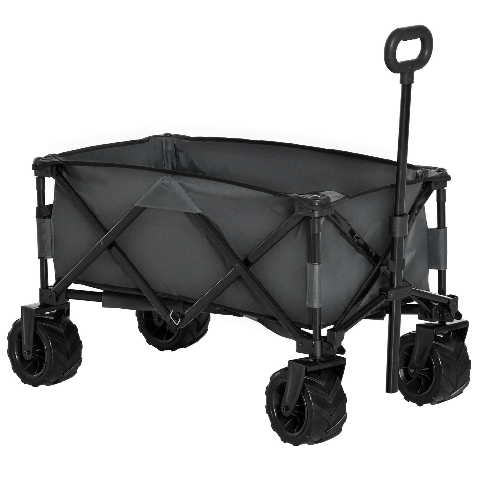 BOLLERWAGEN klappbar 360° grau - Dunkelgrau, Metall (108/91/55cm) - Fortuna Lai