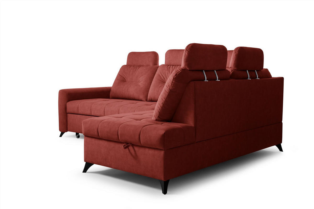 ECKSOFA Wendie - Rot, Holzwerkstoff/Textil (250/200cm) - Fun Möbel