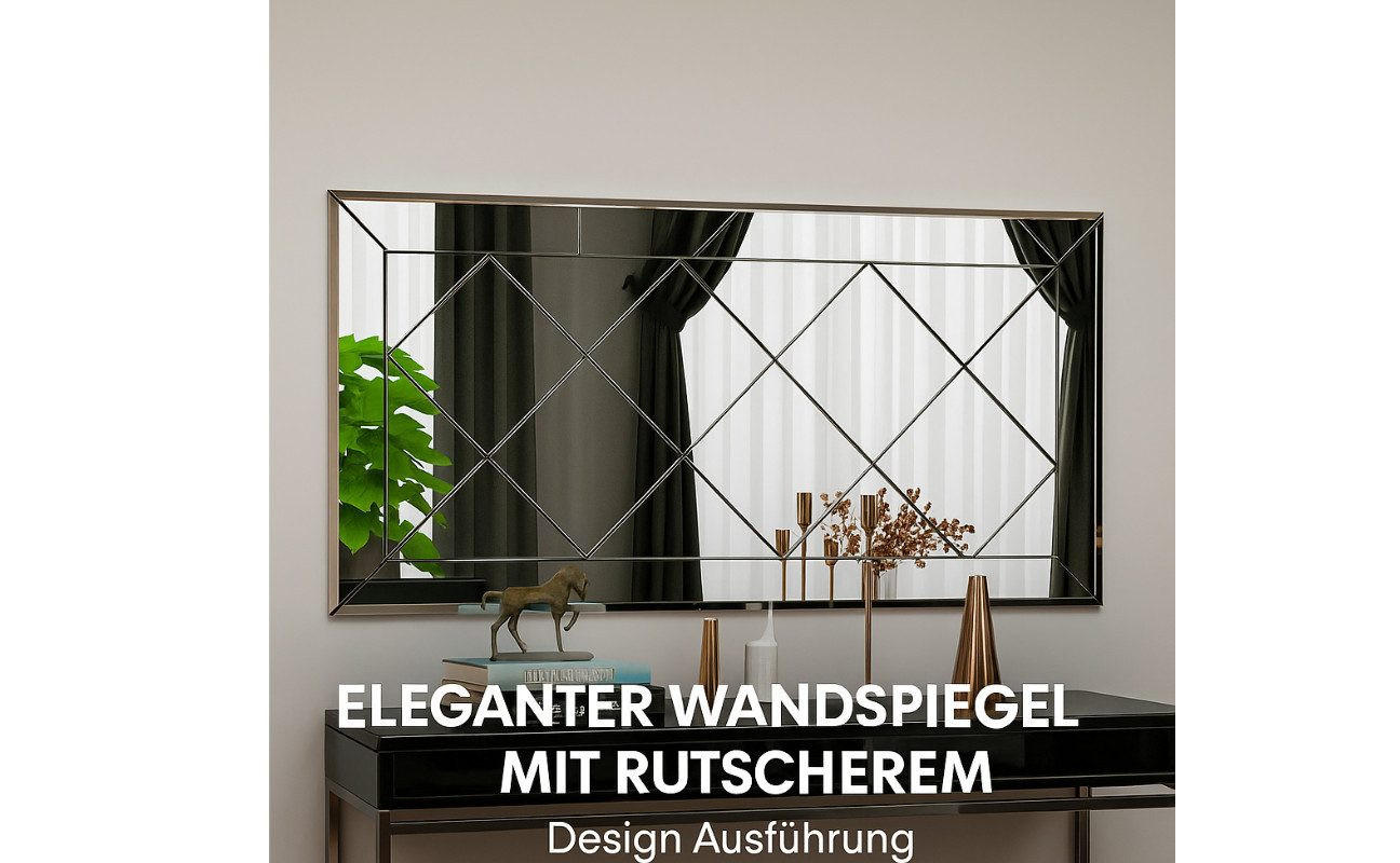 WANDSPIEGEL 120x60cm Transparent rechteckig Dekospiegel - Transparent, Glas (120/60/2cm) - Ibonto