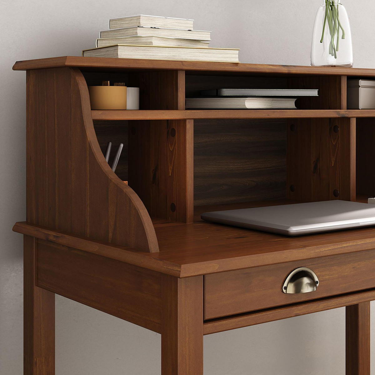 SEKRETÄR MARLENE - Kastanienfarben, Holz (50/90/101cm) - IDIMEX