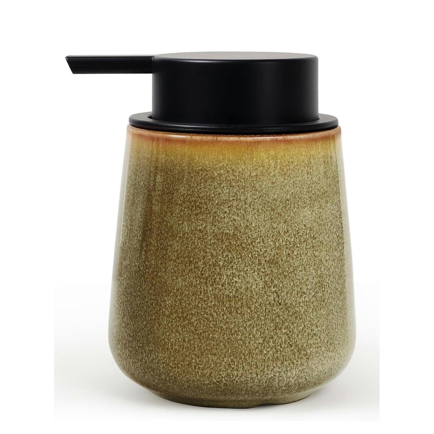 SEIFENSPENDER Keramik Gelb 350ml - Olivgrün, Keramik (9.2/12.5/9.2cm)