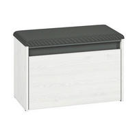 SCHUHSCHRANK – 70 cm – Hyga – Weiß / Kieferfarben - Weiß/Kieferfarben, Holzwerkstoff (70/47/34cm) - hi-markt