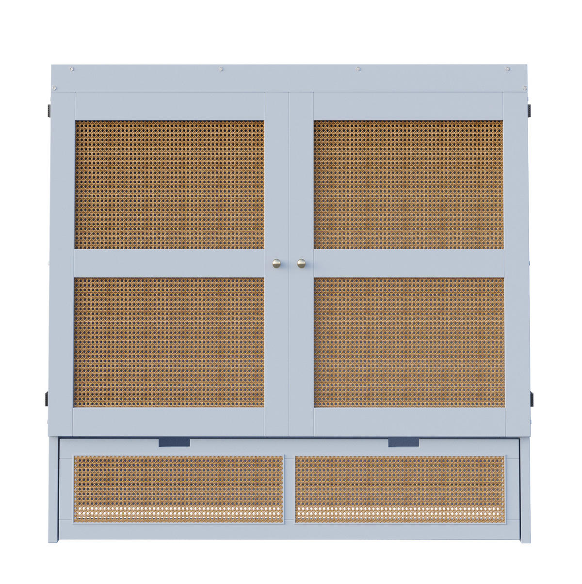 BETT 140/200 cm grau aus Holz mit Stauraum - Grau, Holz (140/200cm) - OKMYHOME