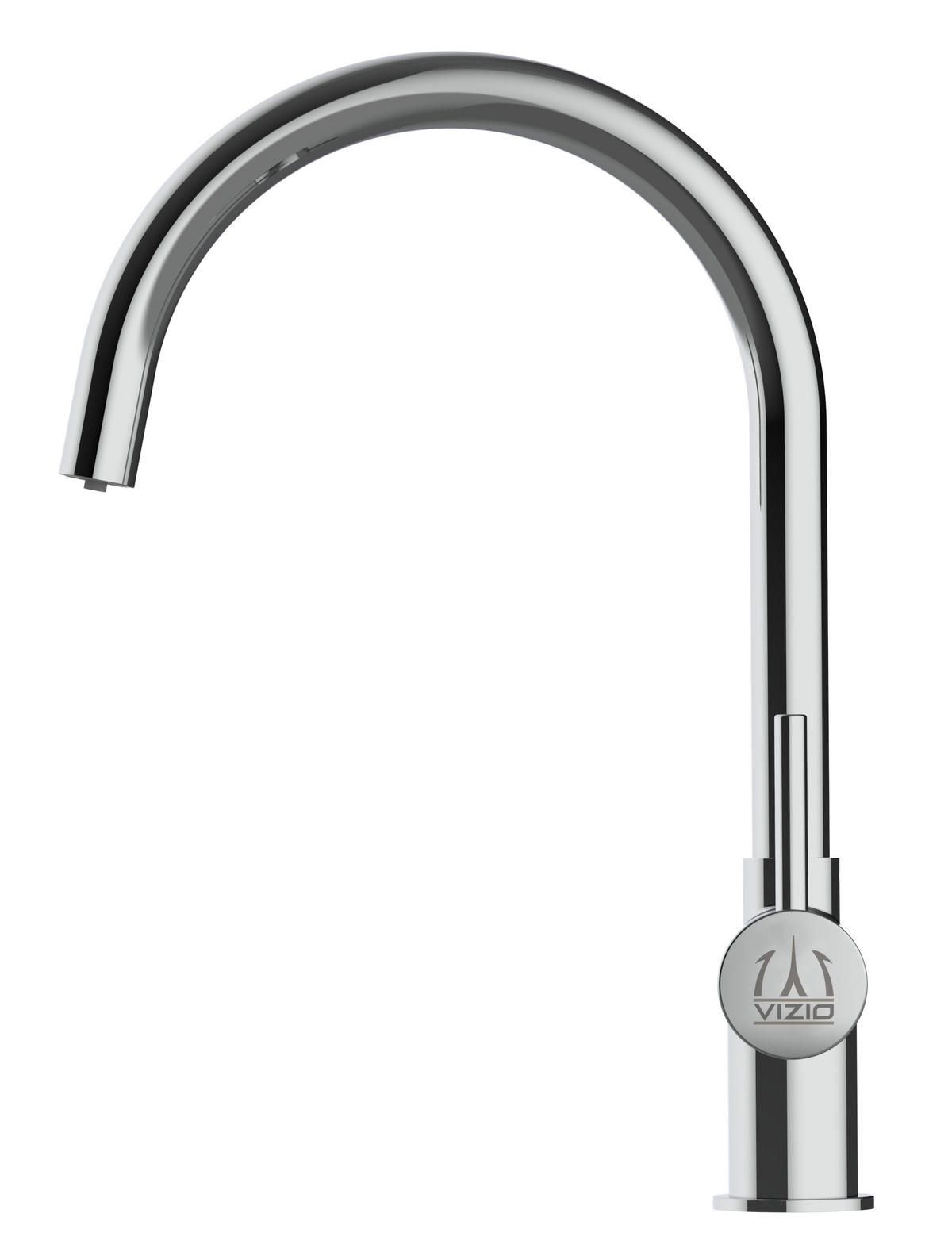 NIEDERDRUCK-3-WEGE-KÜCHENARMATUR, Edelstahl Massiv aus Chirurgenstahl, Hochglanz, 560° schwenkbar - Edelstahlfarben, Metall (21.4/39/21.4cm) - VIZIO