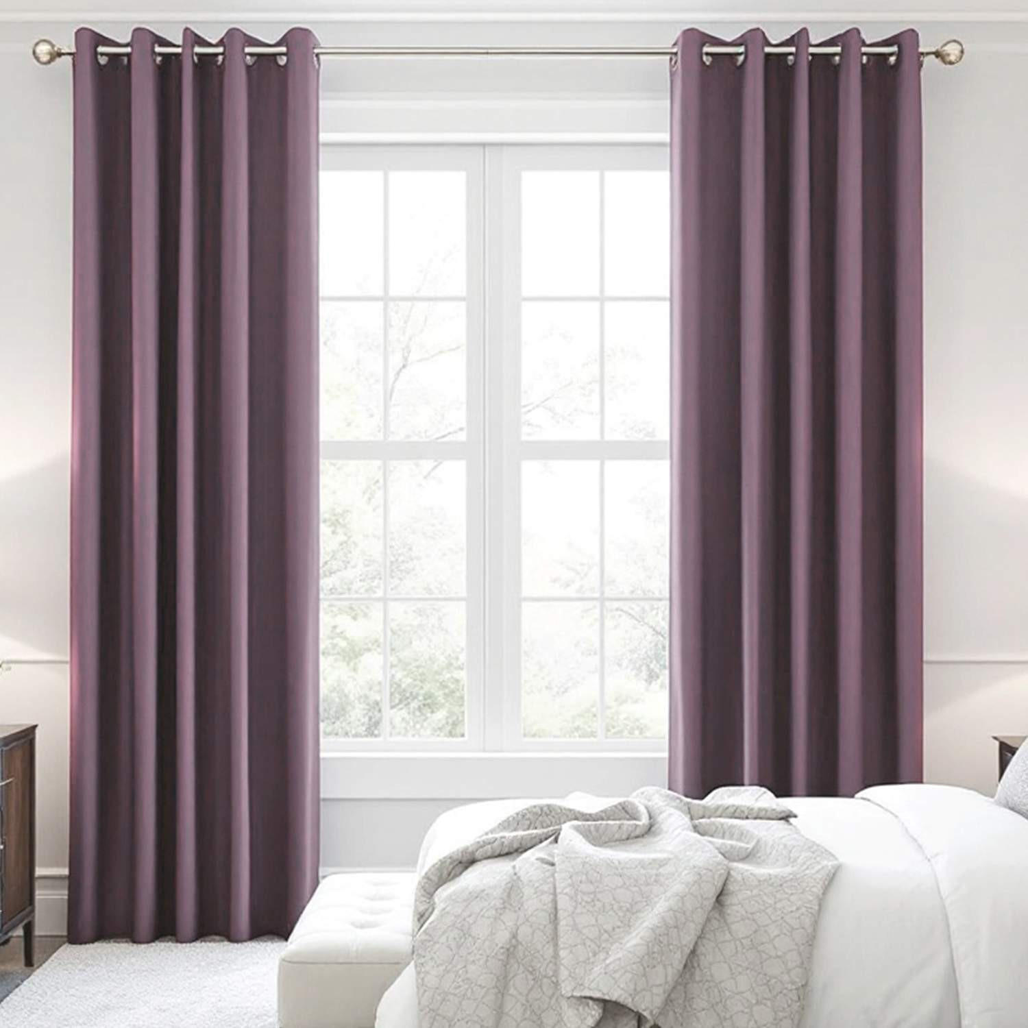 ÖSENVORHANG HARP Blickdicht - Violett, Textil (140/0.5/250cm) - Esprit