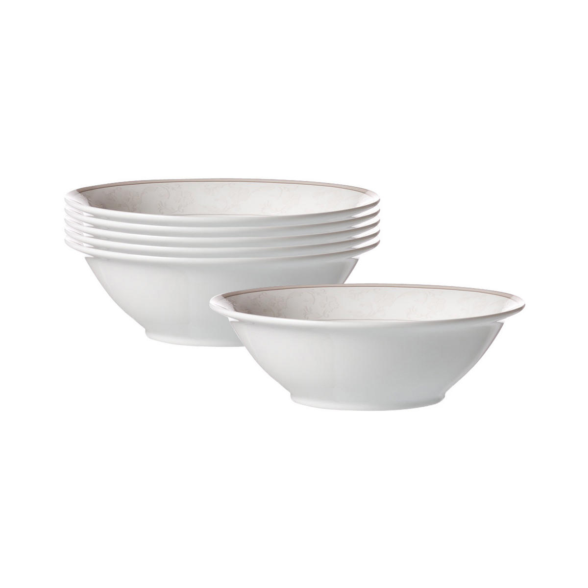 BEILAGENSCHALEN Isabella beige ø 14 cm 6er Set - Beige, Keramik (14cm) - Ritzenhoff Breker