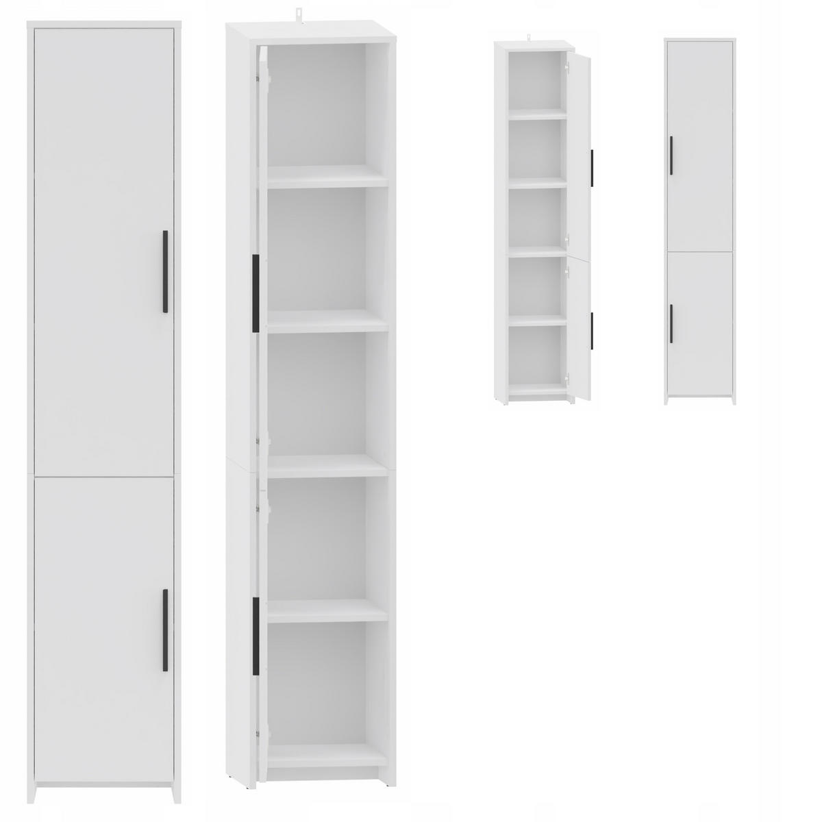 BÜCHERREGAL ALTIVO REG 36 2D Weiß 36/35,9/183,5 cm - Weiß, Holzwerkstoff (36/183.5/35.9cm) - Matkam Möbel