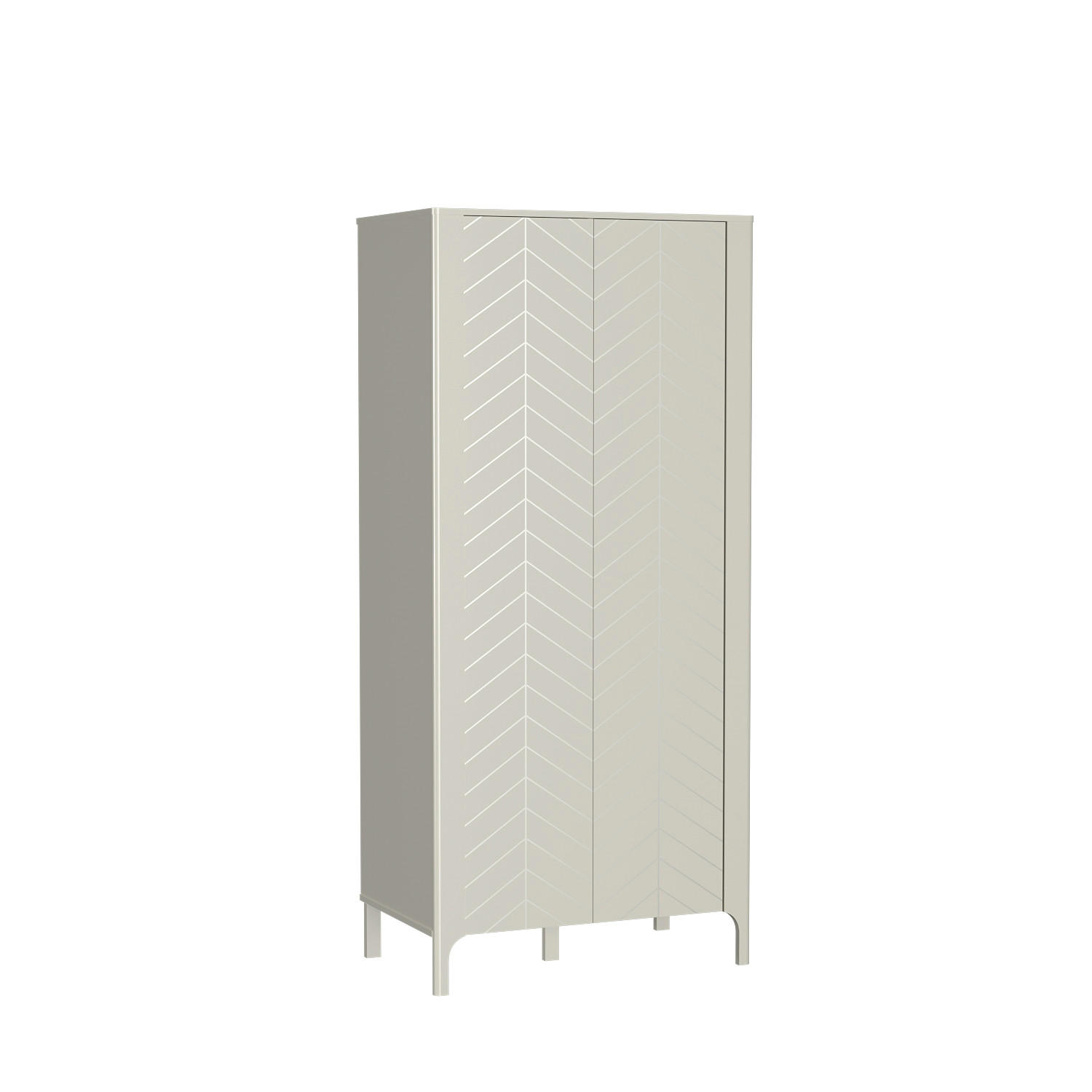 Masseno Drehtürenschrank Kaschmir 90x197x54.5 cm