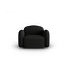 SESSEL Blair aus Chenille-Stoff mischung schwarz - Schwarz, Textil (87/80/119cm) - Micadoni