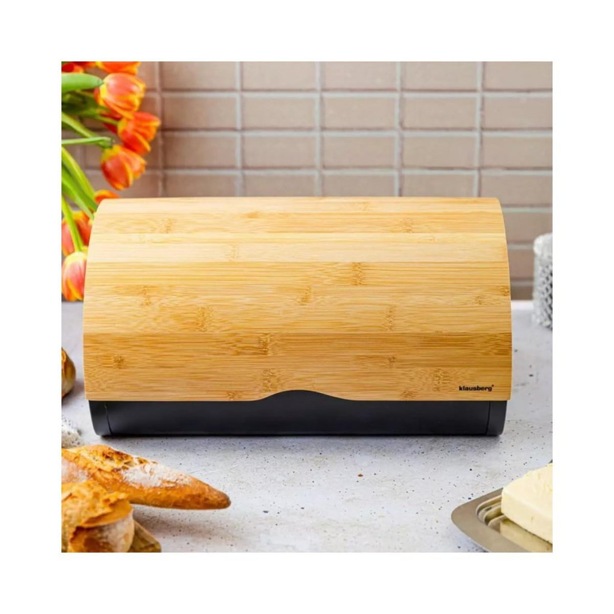 BROTKASTEN Beige 38/24/20.5 cm 52865 - Beige, Holz (24/20.5/38cm) - Klausberg 