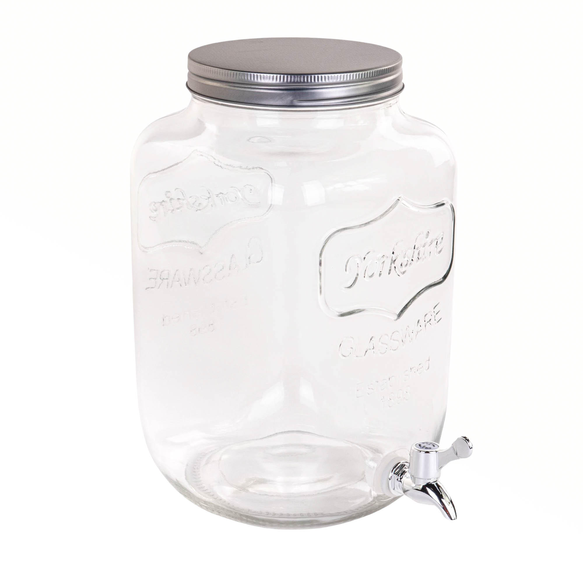 TOPF mit Wasserhahn Transparent 14/19/31,5 cm - Transparent, Glas (8L) - Secret de Gourmet
