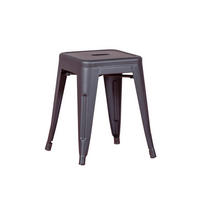 HOCKER Metall Schwarz - Schwarz, Metall (40/45/40cm) - Nest Dream
