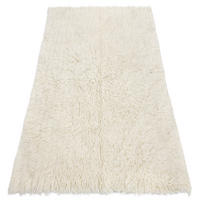 FLOKATI WOLLE 60/120 cm - Beige, Textil (60/120cm) - rugsX