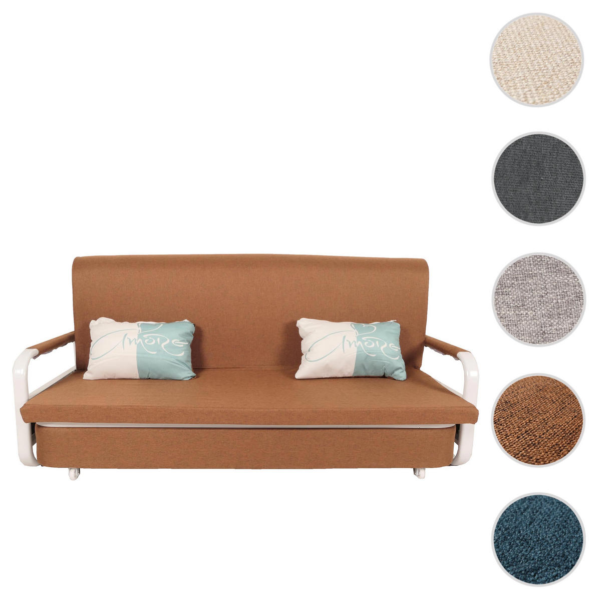 SCHLAFSOFA Braun - Braun, Textil (190/71/185cm) - MCW