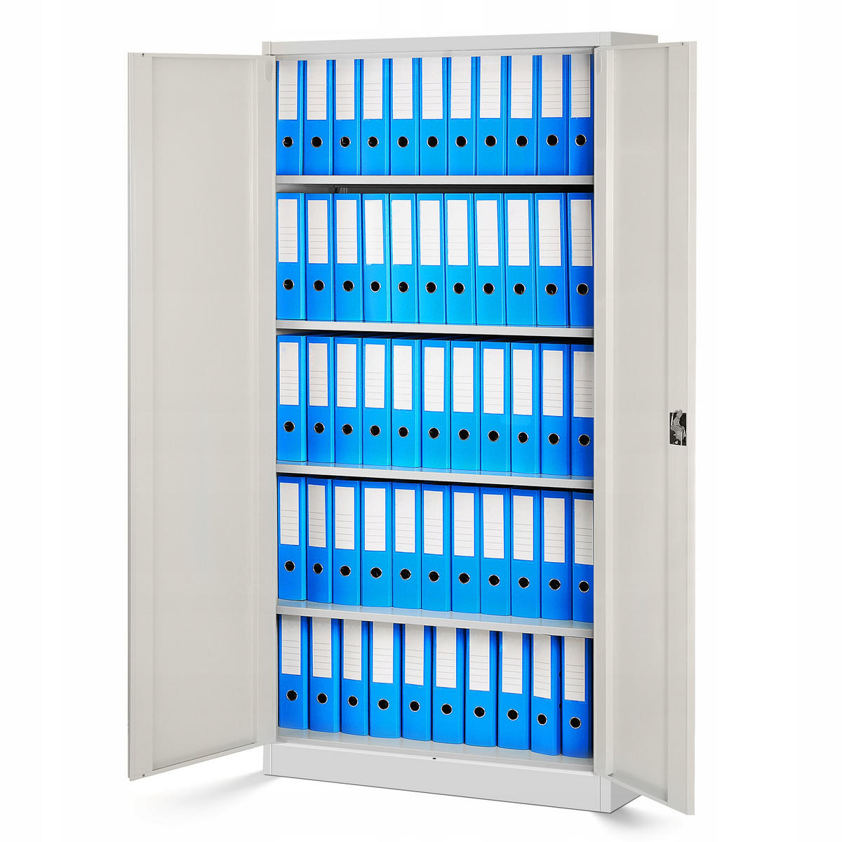 AKTENSCHRANK JAN H - Beige/Weiß, Metall (90/195/40cm) - Jan Nowak