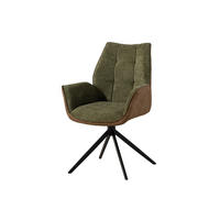 STUHL 100% Polyester 61 x 61 x 89 cm braun / grün POLSTERSTÜHLE #101 - Braun, Kunststoff (61/89/61cm) - Massivmoebel24