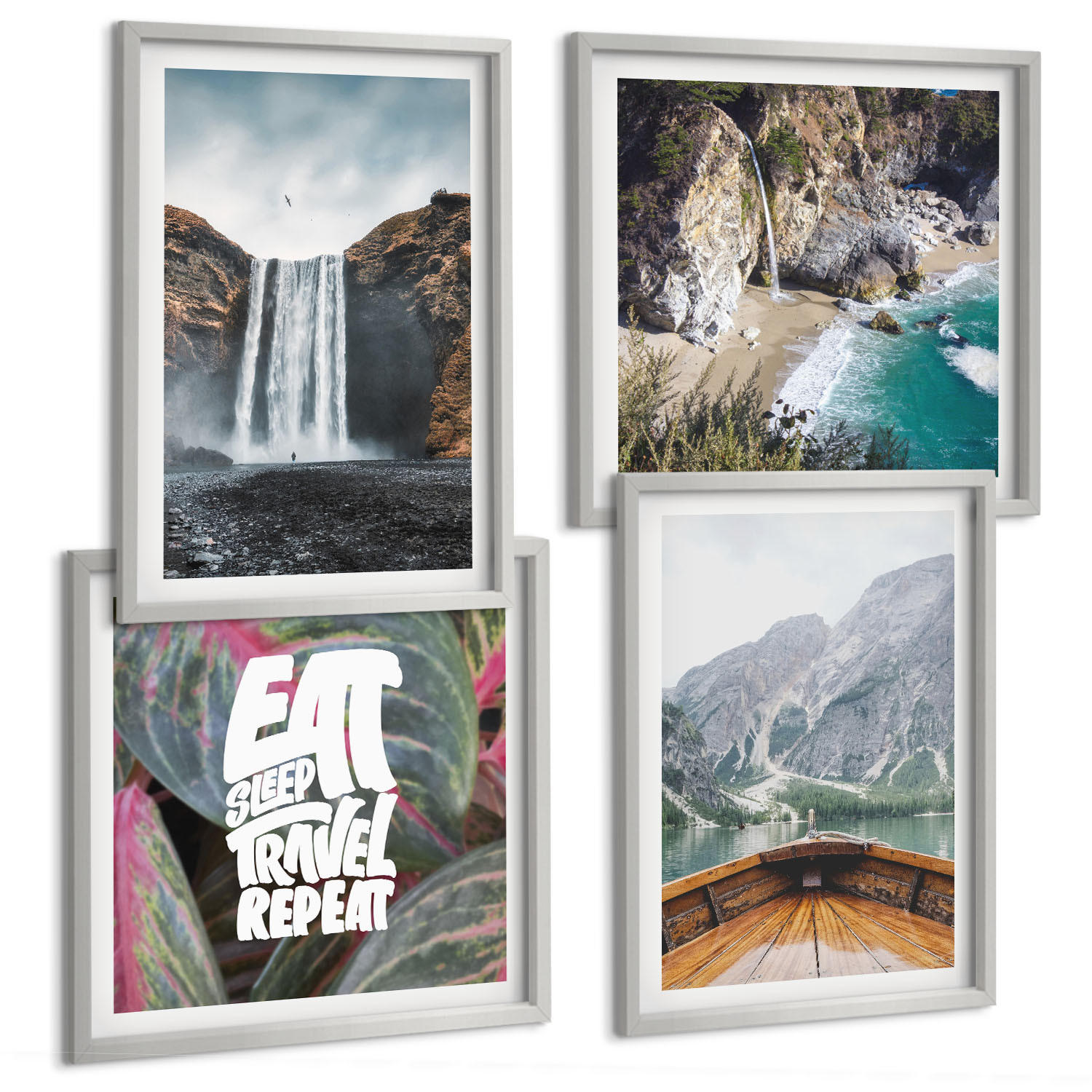 Tulup Bilder Silber 50x50 cm
