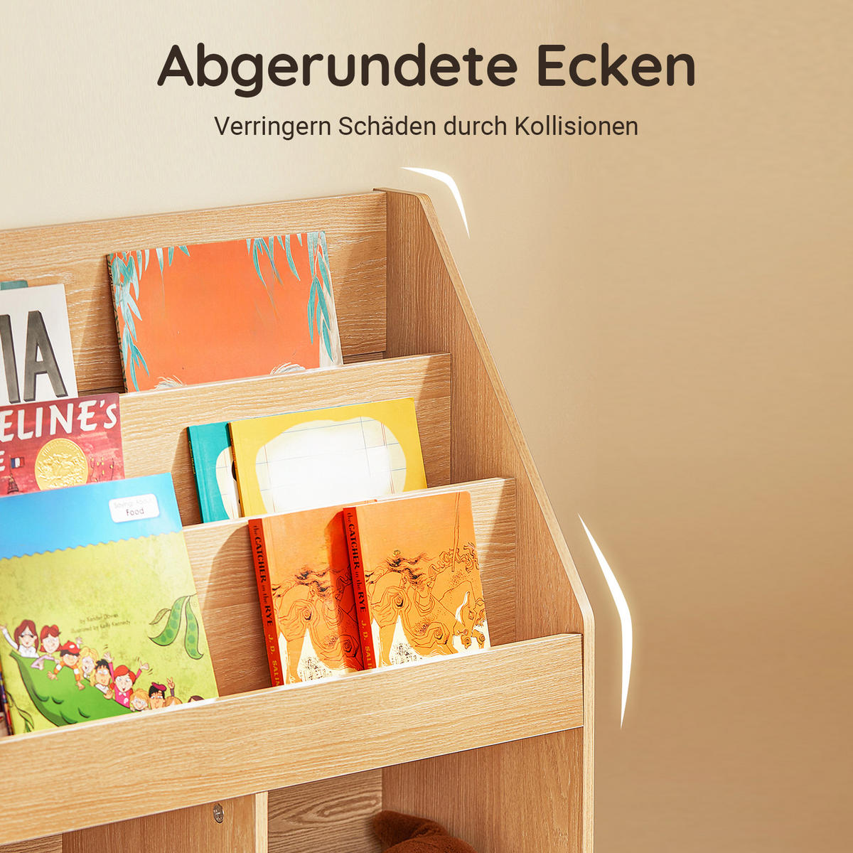 KINDERREGAL Natur - Naturfarben, Holzwerkstoff (73/80/30cm) - SoBuy