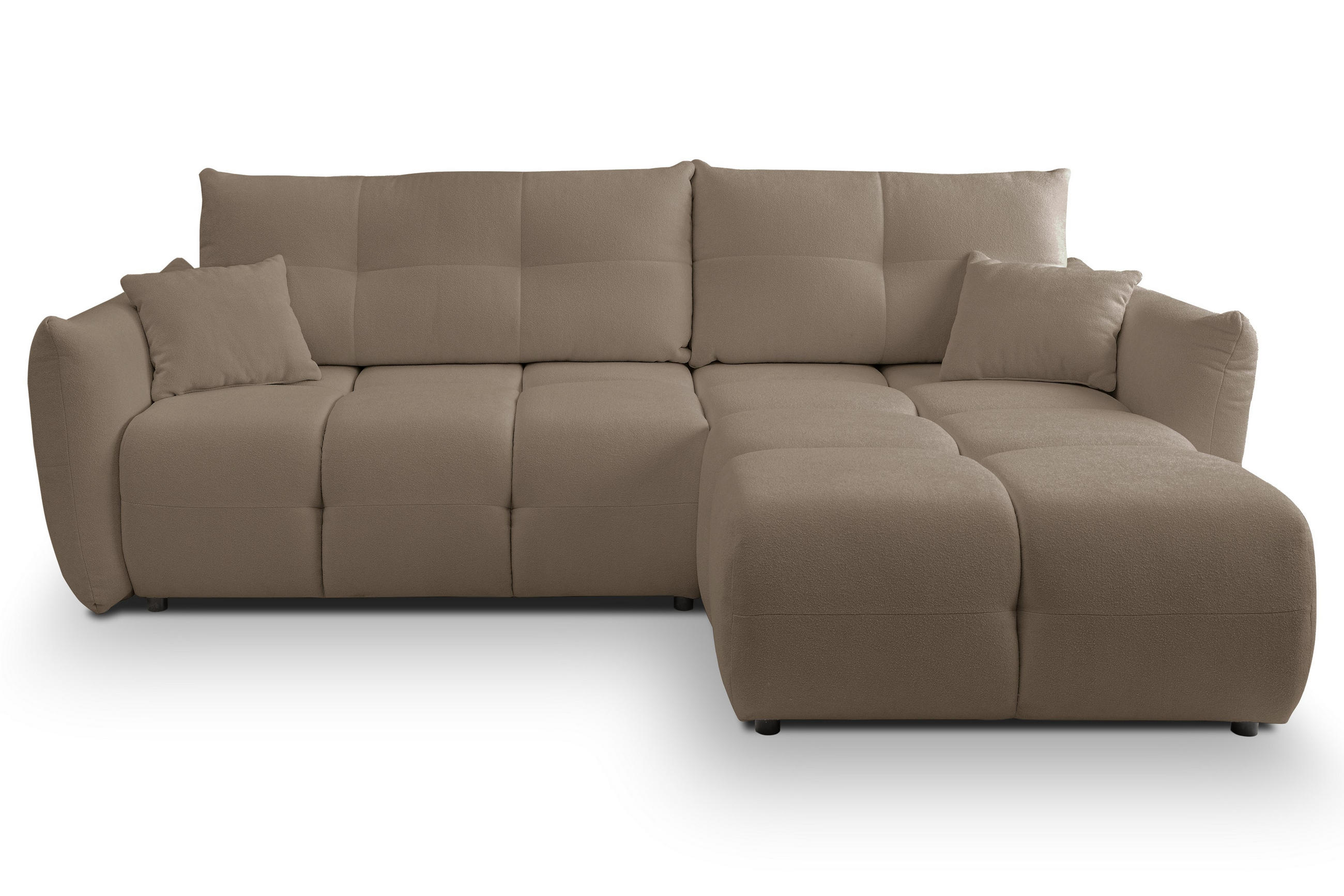 Masseno Ecksofa Braun 257x177 cm