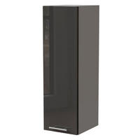 KÜCHENHÄNGESCHRANK W4/30 Essen Graphit Hochglanz / Grau Matt 30 / 32,5 / 96cm - Graphitfarben/Grau, Holz/Holzwerkstoff (30/96/32.5cm) - Feldmann-Wohnen