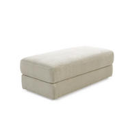 POLSTERHOCKER Federkern B124/T60/H40 cm Cord-Bezug Beige Grau / 15257 - Greige/Schwarz, Kunststoff/Textil (124/40/60cm) - luma-home