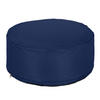 AUFBLASBARER Hocker - Dunkelblau, Kunststoff/Textil (56/26/56cm) - Relaxdays