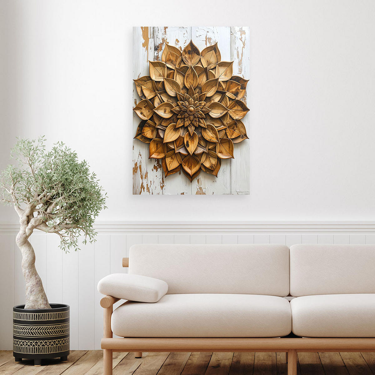 LEINWANDBILD Zen und Orientalisch 40x60cm - Beige, Textil (40/60cm) - Feeby