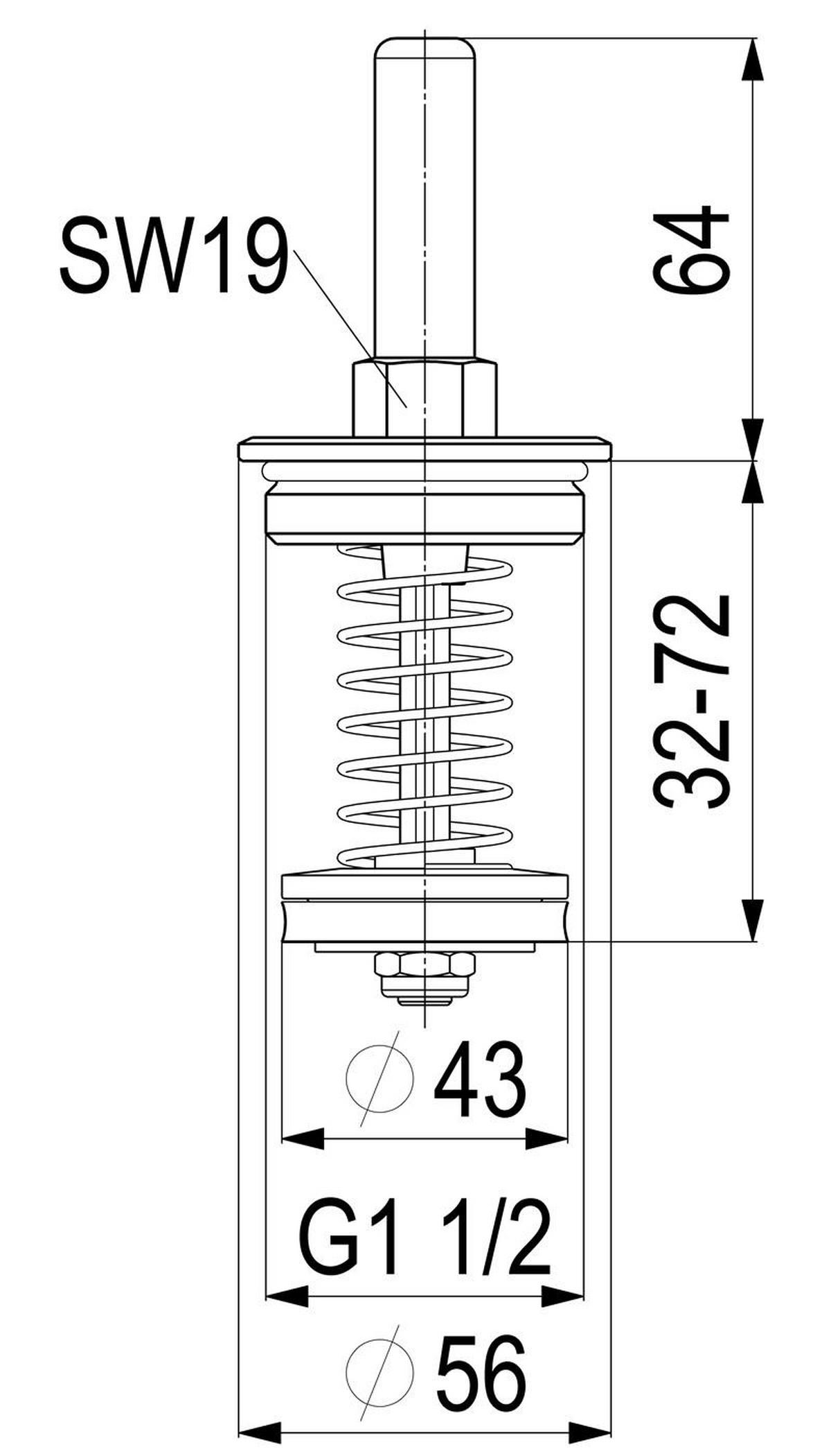 OBERTEIL RUECKFLUSSVERHINDERER DN40,1 1/2",MESSING,DIN-DVGW - Schwarz, Metall (10/18/30cm) - Schlösser Armaturen
