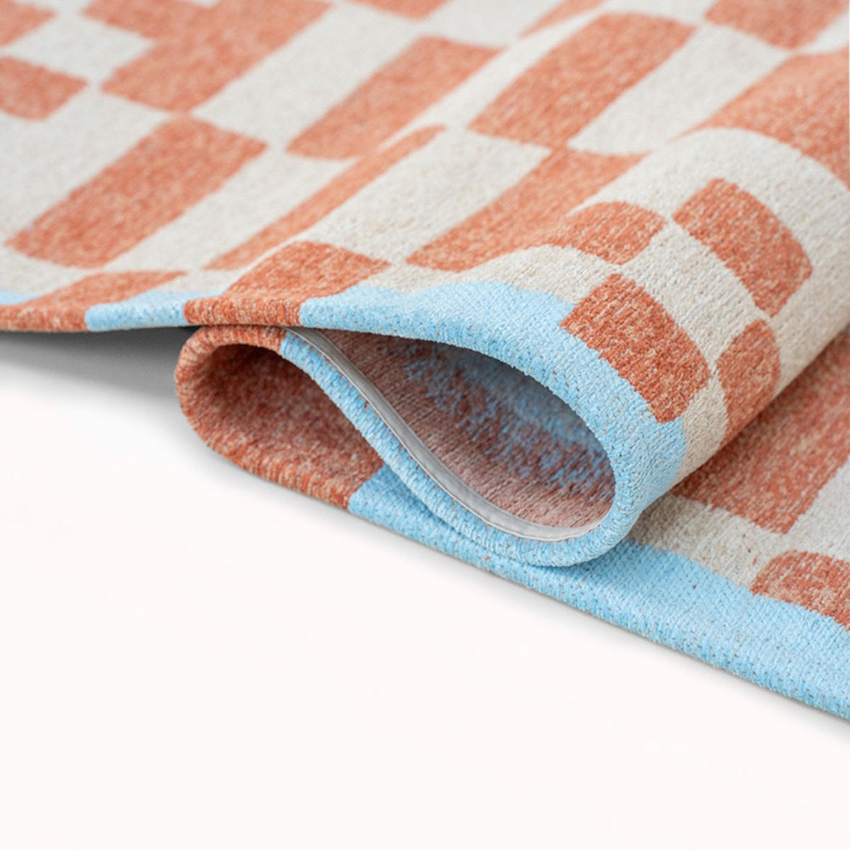 TEPPICH Nude Craft Chess 140/200 cm - Pink, Kunststoff/Textil (140/200cm) - Louis De Poortere