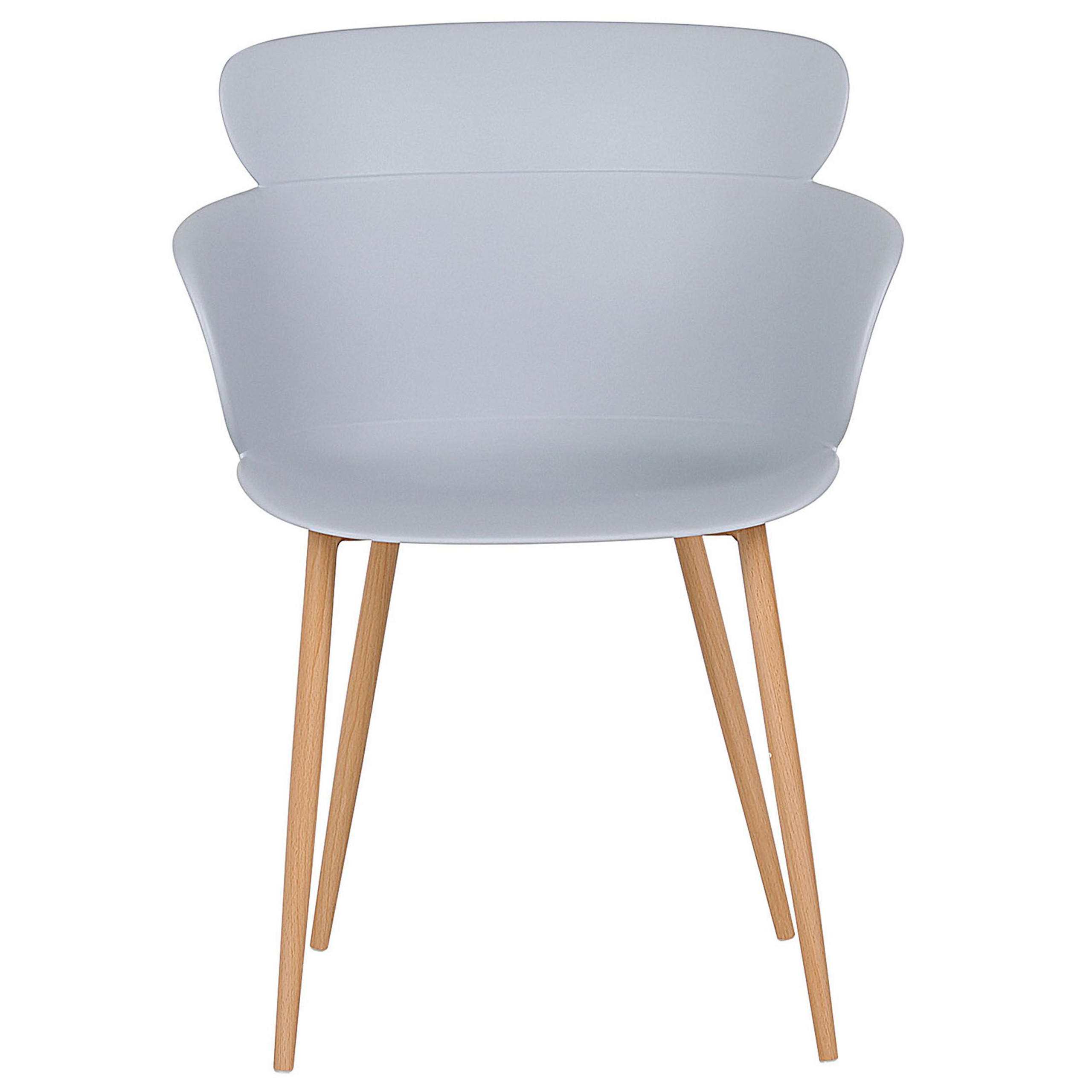 Beliani Esszimmerstuhl Grau 61x82x54 cm