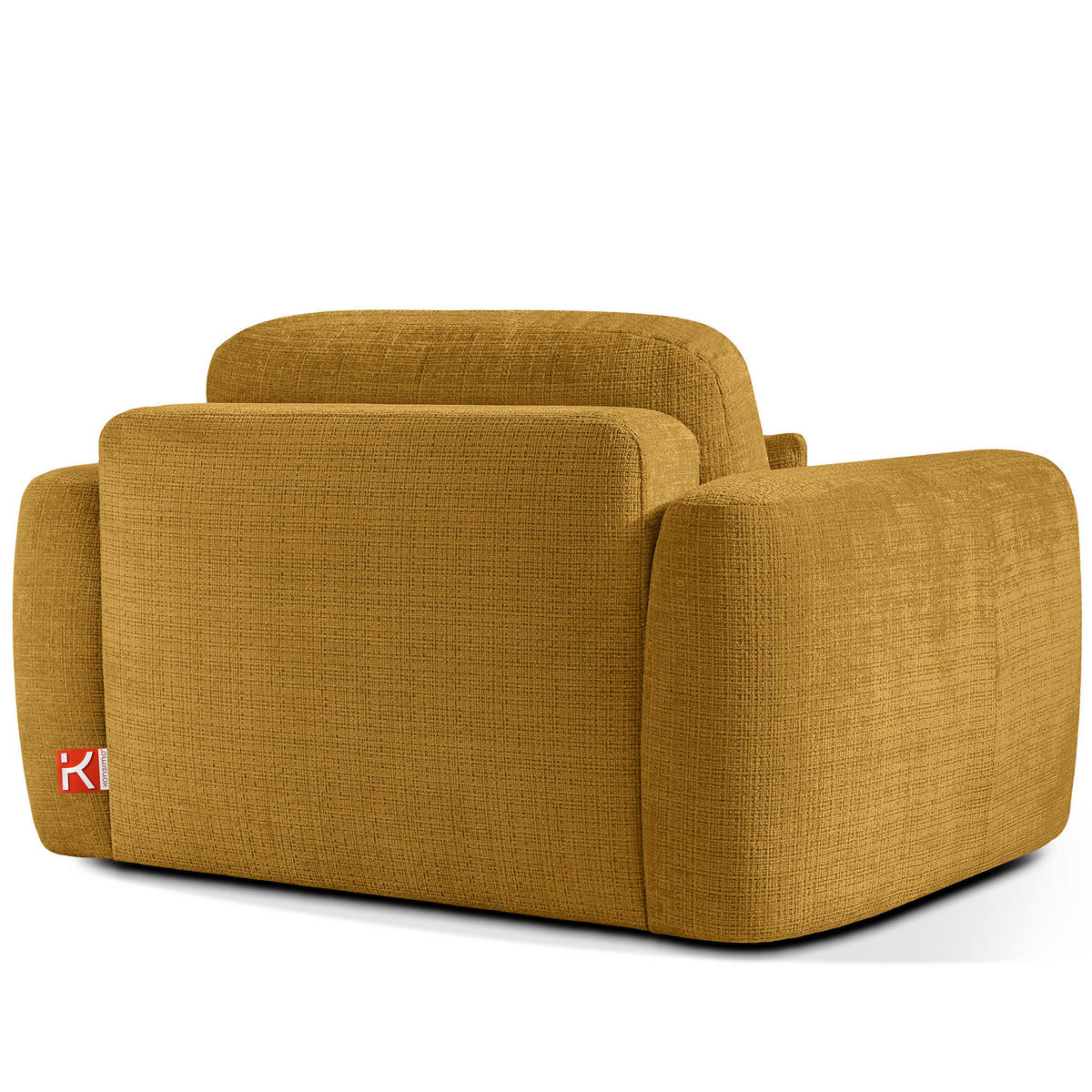 SESSEL ELOSA - Gelb, Holz/Textil (145/85/115cm) - KONSIMO®