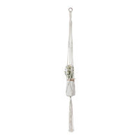 BLUMENAMPEL Beige 100 cm - Beige, Textil (1/100/1cm) - Mobili Rebecca