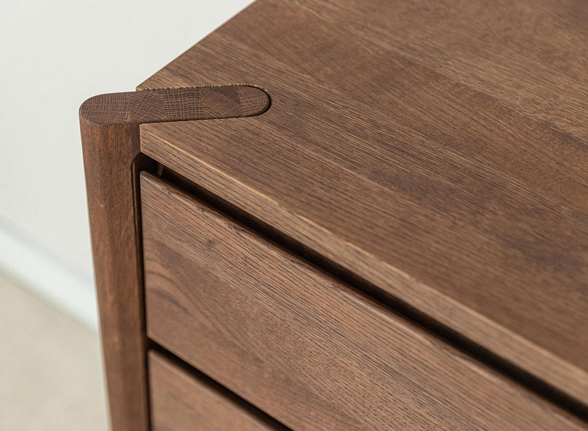 SCHUHSCHRANK Campi Eiche Tabak 83 / 33 / 80cm - Eichefarben, Holz (83/80/33cm) - Feldmann-Wohnen