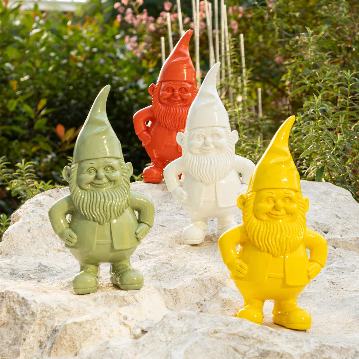 GARTENZWERG Anao 30 cm - Weiß, Kunststoff (10.5/29.5/16cm) - Atmosphera Createur d´interieur