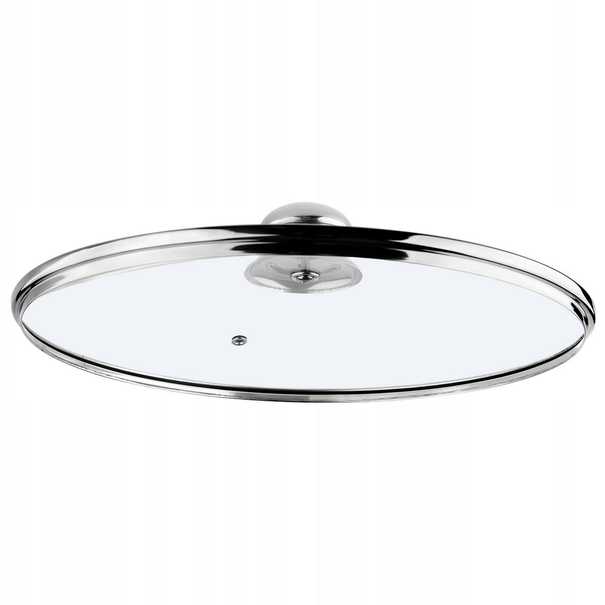 DECKEL mit Metallgriff, 30 cm - Transparent, Glas (30cm) - KADAX