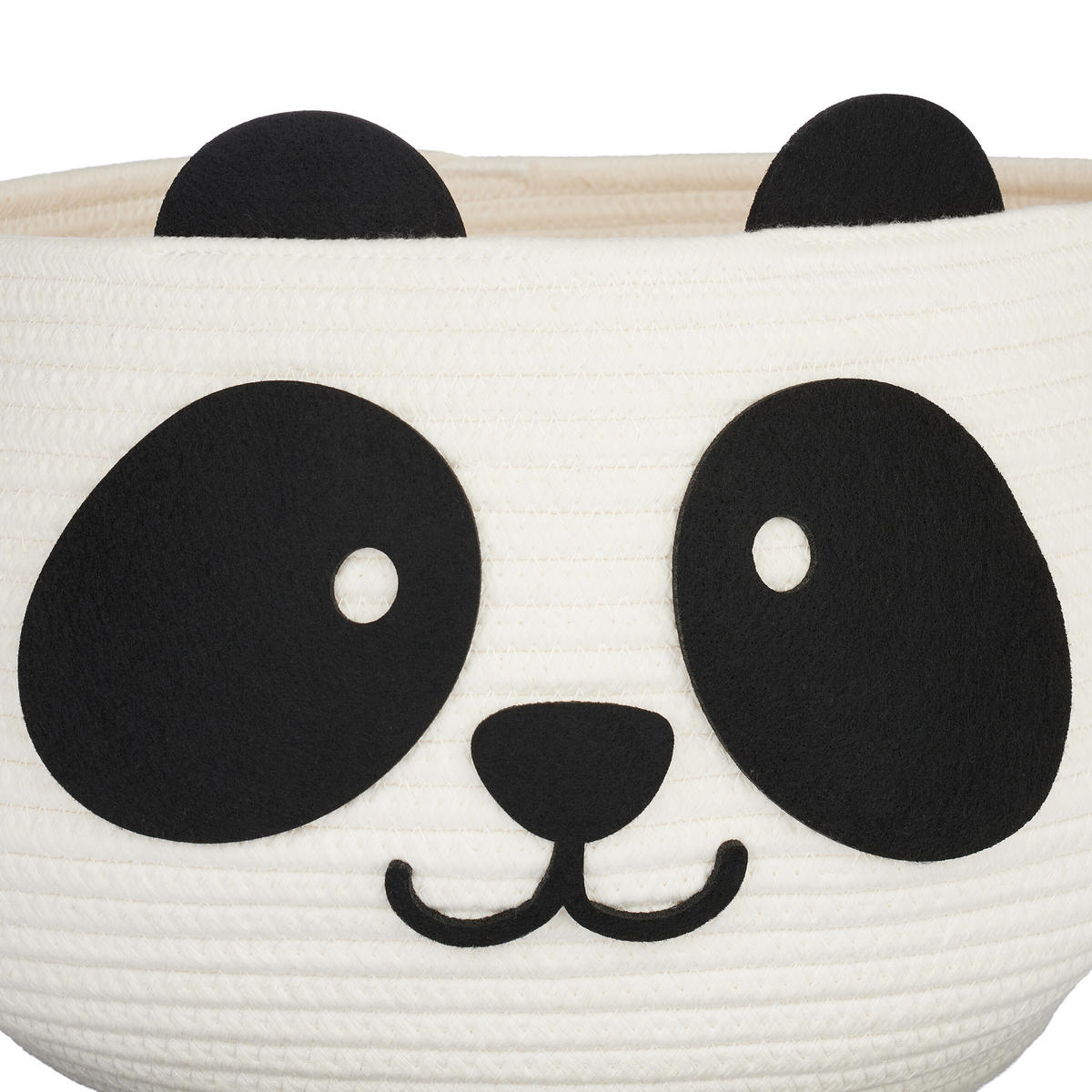 KOŠ Bílá Černá panda 24,5x35 cm - bílá, textil (35/35cm) - Relaxdays