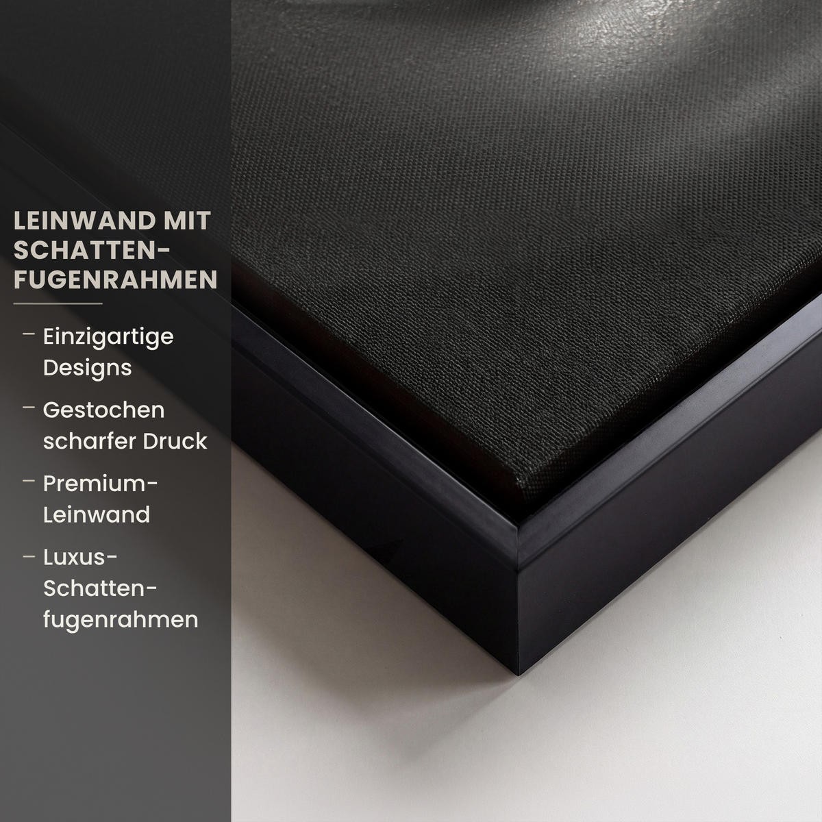 LEINWAND Bilder mit Rahmen - Frau - Schwarz - Gold - Gesicht - Lippen - 40x30 - Goldfarben, Textil (40/30cm) - MuchoWow