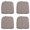 SITZKISSEN Panama 48/48 cm 4er-Set - Taupe, Textil (48/5/48cm) - Madison