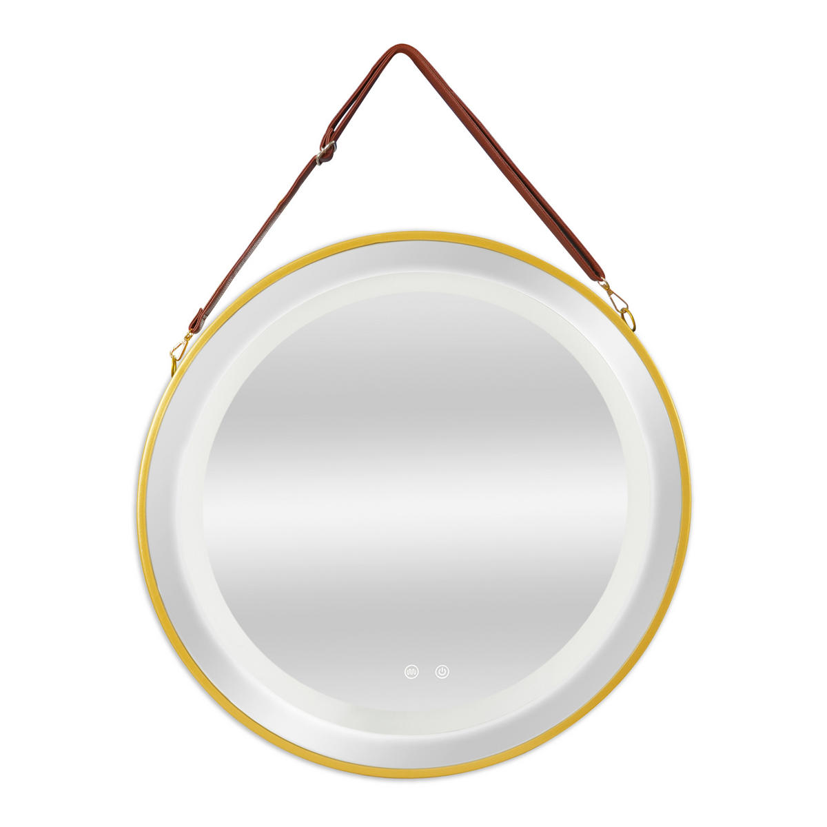 BADEZIMMERSPIEGEL Picerno - Goldfarben, Glas/Metall (60/60/3.5cm) - pro.tec