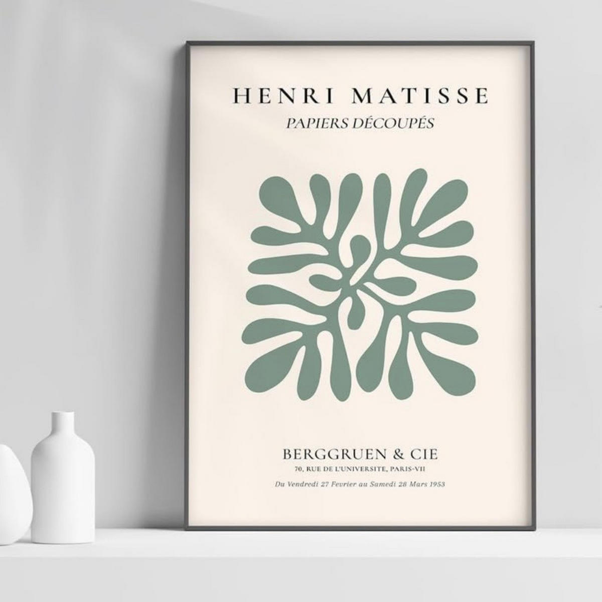 WANDDEKO Malerkern Salbeigrün 20x25cm Leinwand 6er Set，rahmenlos - Olivgrün, Textil (25/1cm) - Authentics