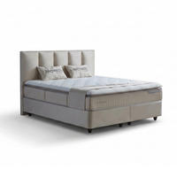 BOXBETT BIRDY Bett Beige mit Matratze 180x200 - Beige, Holz (180/200cm)