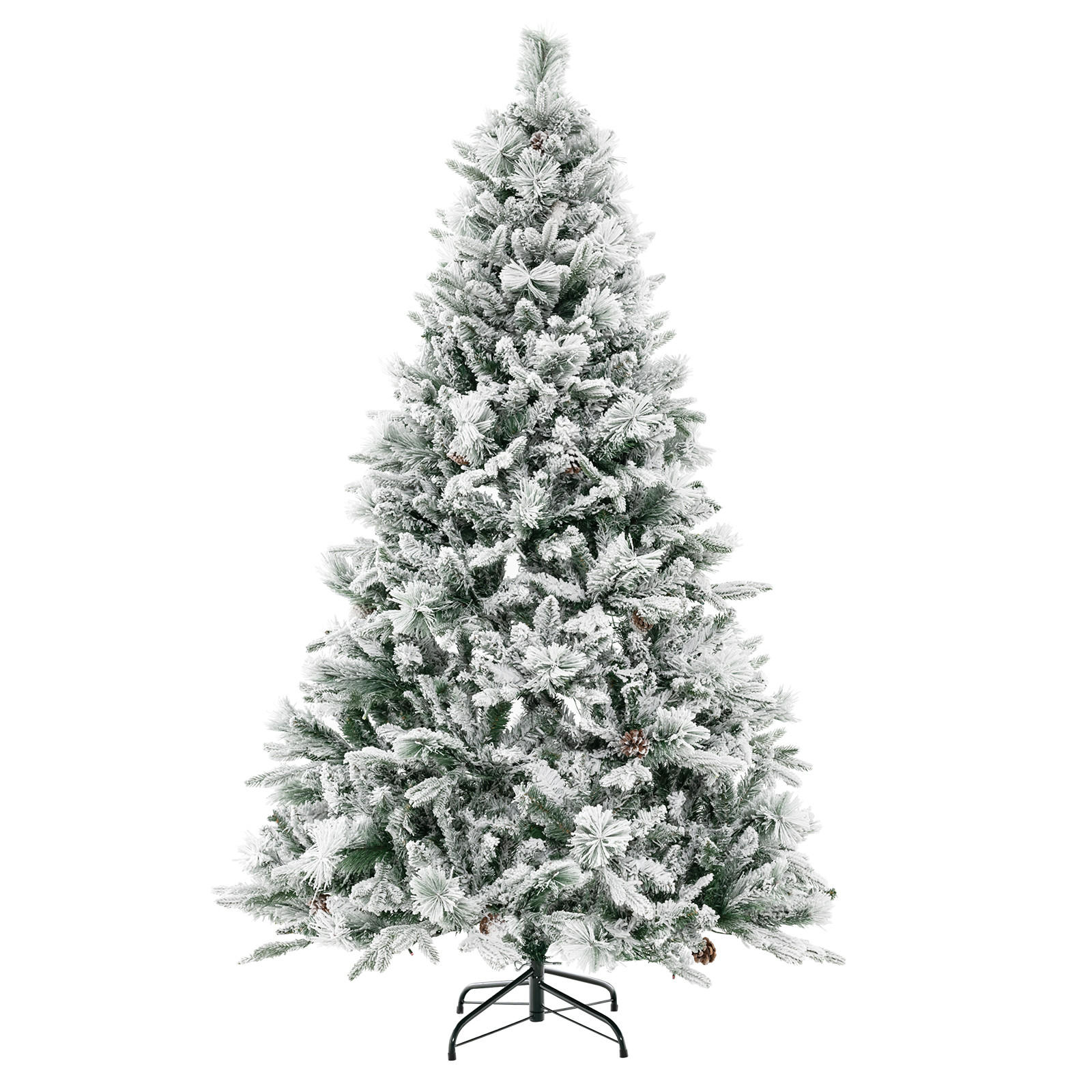 WEIHNACHTSBAUM Beleuchtung Grün - Grün, Kunststoff (180cm) - COSTWAY