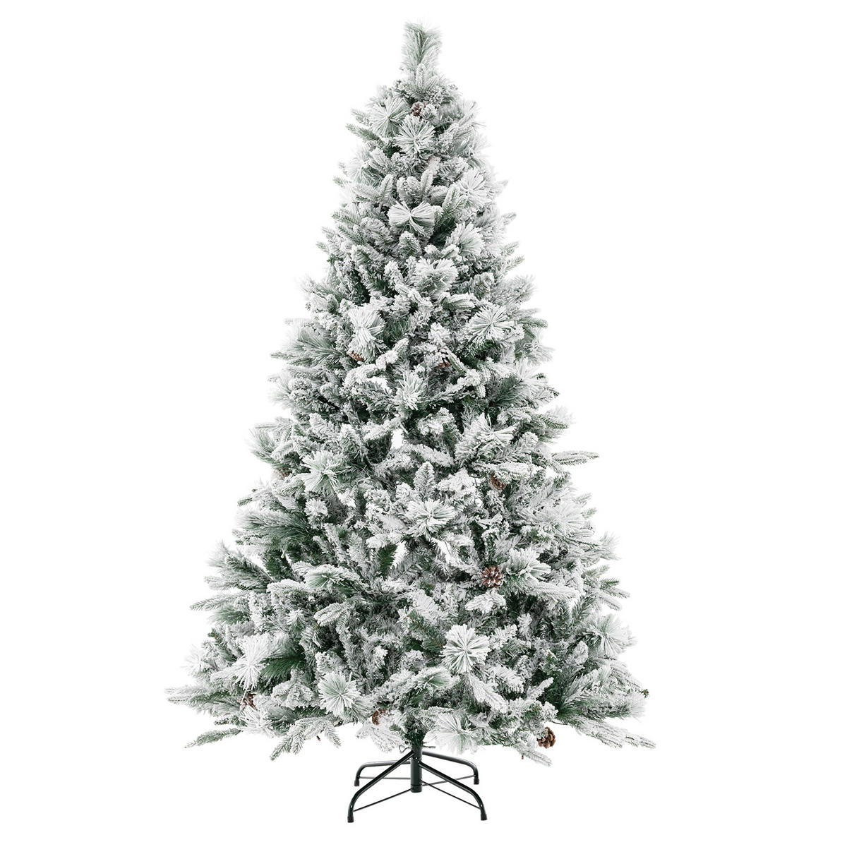 WEIHNACHTSBAUM Beleuchtung Grün - Grün, Kunststoff (180cm) - COSTWAY